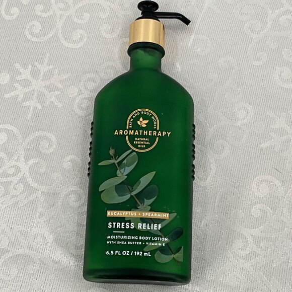 Aromatherapy Stress Relief Body Lotion Eucalyptus Spearmint 6.5 Oz Bath & Body W - Picture 2 of 3